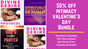 A "Four-course Online Valentine Bundle" with hundreds of Christian intimacy experiences, disciplines, and lessons to ignite prayer, connectedness, intimacy, & romance with Spouse and God. You will experience God and your Spouse like never before!